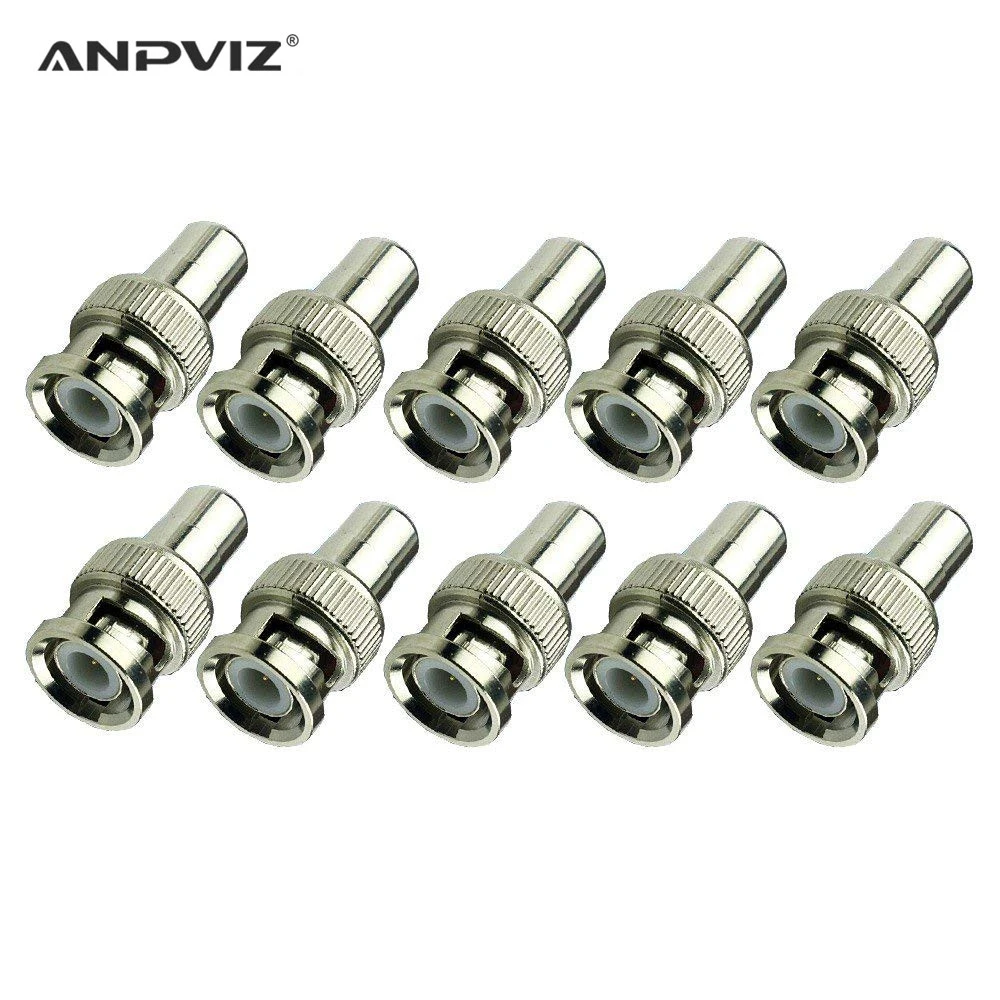 

10pcs/lot CCTV Connector BNC Famale to RCA Female adapters For Analog Camera Video Surveillance Kit System