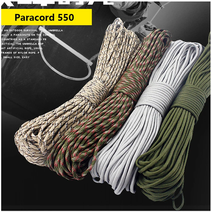 

Paracord 550 4mm 100ft outdoor climbing equipment survival tools multi-function rope sleutelhanger met koord