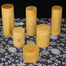 1 шт. Bamboo Чай банок банки для контейнер для хранения Бамбук кухня канистры ручной работы из натурального конфеты злаков коробка ELC 110