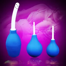 Силиконовый анальный душ Ректальный шприц для мытья встык клизмы колба шприц вагинал душ воздушный шар клизма путешествия биде анальный секс лампа