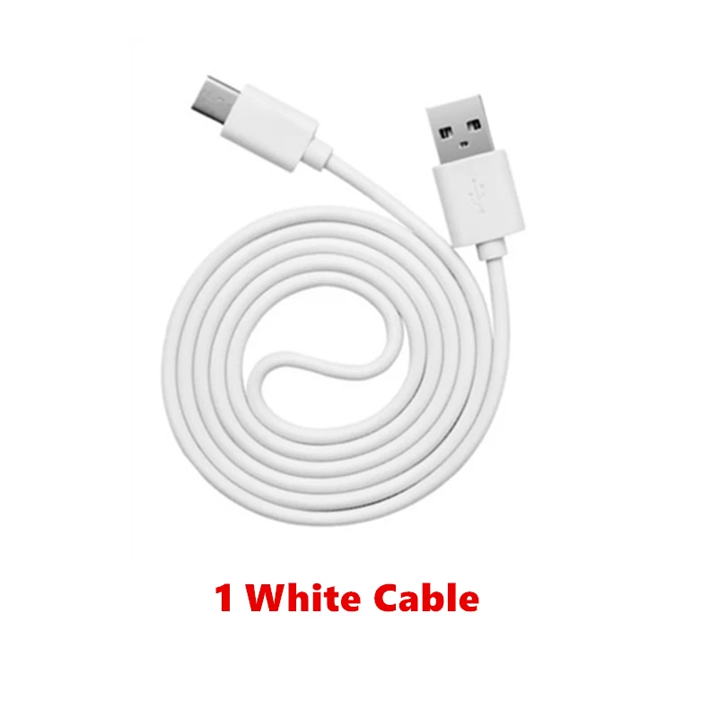 Usb type C кабель белый/черный ЕС зарядное устройство адаптер для samsung Galaxy S10 S10+ S10E S9 Lite S8 Note 9 8 A9 Star A70 A80 - Цвет: White Cable