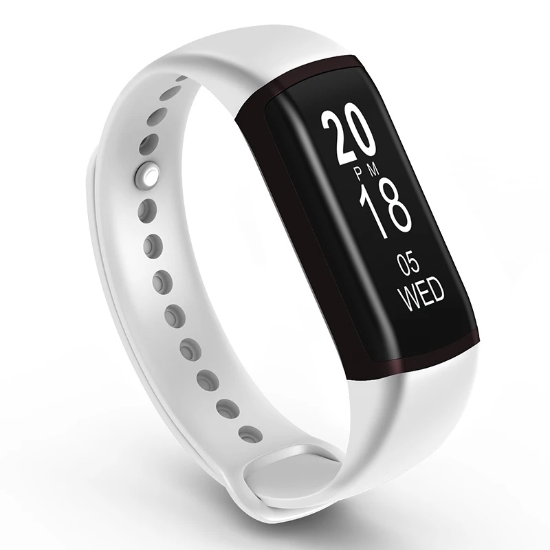 

Original Smart Wristband Watch Sports Bracelet 5ATM Waterproof 0.87" OLED Screen Touchpad Heart Rate Monitor IOS Android Band