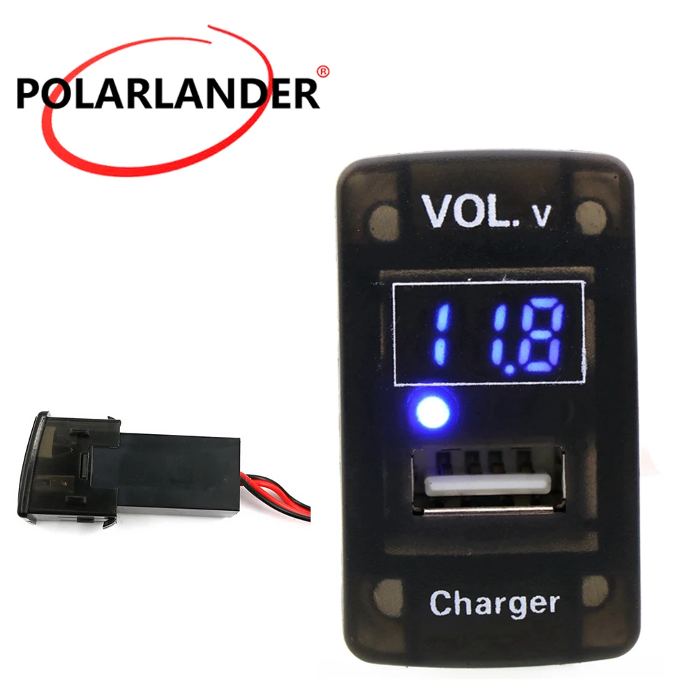 5V 2.1A USB разъем интерфейса автомобильное зарядное устройство светодиодный