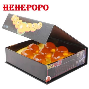 

Dragon Ball Z 7 Super Magic Stars Keychain Classic Anime 7PCS/SET Crystal Ball Keyring Children's Toy Kids' Gift 2.7 3.5 4.3CM