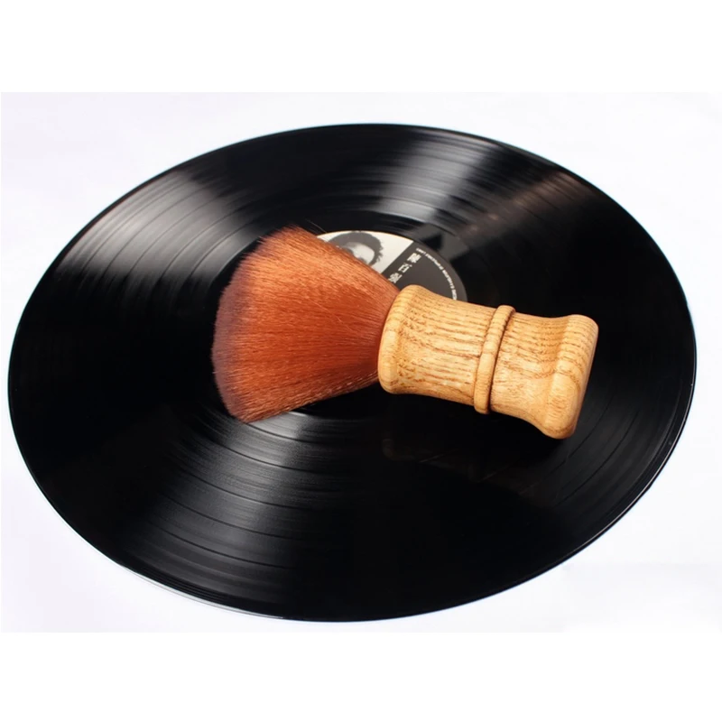 LEORY деревянная ручка супер мягкая щетка для очистки поворотного стола LP виниловые пластинки фонограф Антистатическая кисть для CD Longplay плеер