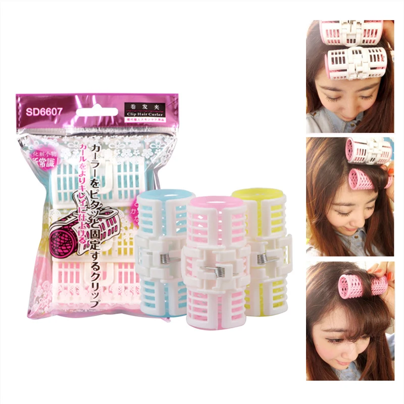 New 3PCS Multi Colors Hair Rollers Soft Women Ladies Styling Curlers for Perm Magic Curling Plastic Hairrollers Tools | Красота и