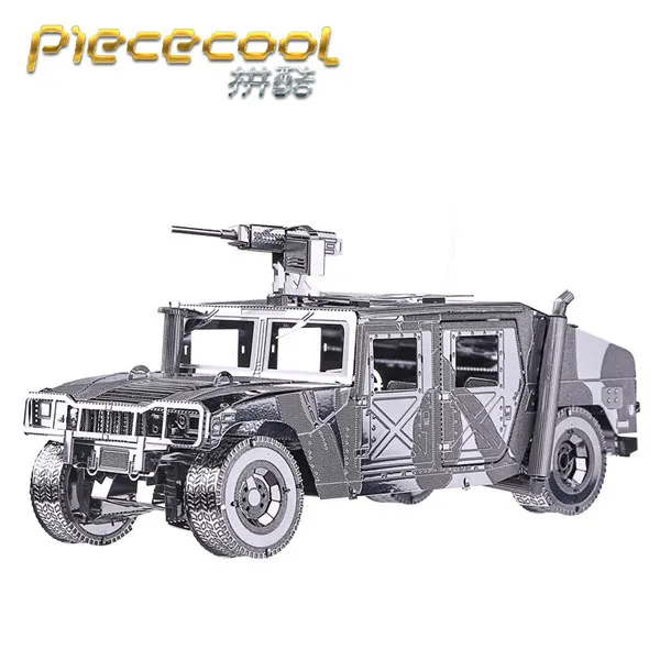 Piececool M1A2 SEP Танк 3D лазерная резка металлическая головоломка DIY 3D Сборка Лобзики модель Военная 3D нано головоломка игрушки для детей Подарки - Цвет: P036