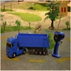 New Electric Remote Control Truck Model 1101C 1:32 2KG Load 6CH Radio Control RC One Key Dump Tipping Bucket Engineering Truck 5
