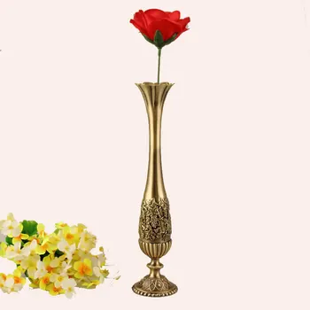 

Metal Crafts Creative European Vintage Bronze Grape Frame Dining Table Decoration Flower Vase Decoration Gift