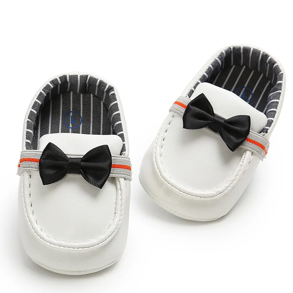 

Baby Girls Boys New Spring Lovely PU Leather Children Shoes Bow Knot Cuty Slip-on Toddler First Walkers Kid Shoes #4