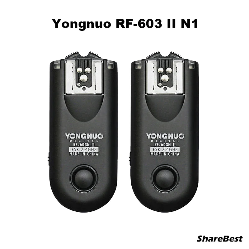 Yongnuo RF-603 II N1 RF603 RF 603 Flash Trigger 2 трансивера для Nikon D800 D800E D700 D300 D810 D200 D4 D4s D5 | Электроника