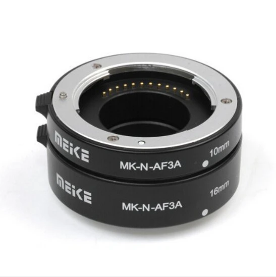Горячая Meike MK-N-AF3A металлическое Крепление Автоматическая автофокусировка Макро Удлинитель кольцо для Nikon 1 S1 J3 V2 J2 AW1 адаптер объектива