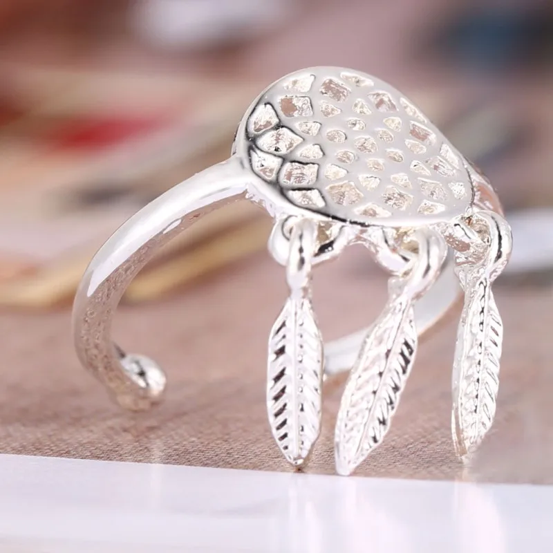 Buy Dreamcatcher Adjustable Rings for women Feather