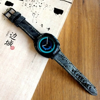 

Newest Watch Strap For Samsung Gear S4 Genuine Leather Watch Band Straps For Samsung Gear Sport S4 20mm Watchandbs