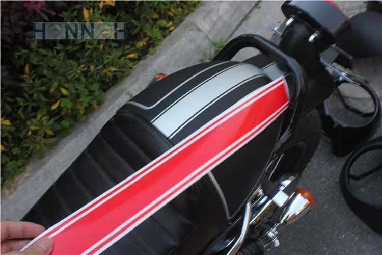 1 шт. мотоцикл DIY Танк обтекатель капот виниловая полоса Pinstripe Наклейка для кафе гонщик 50x4,5 см