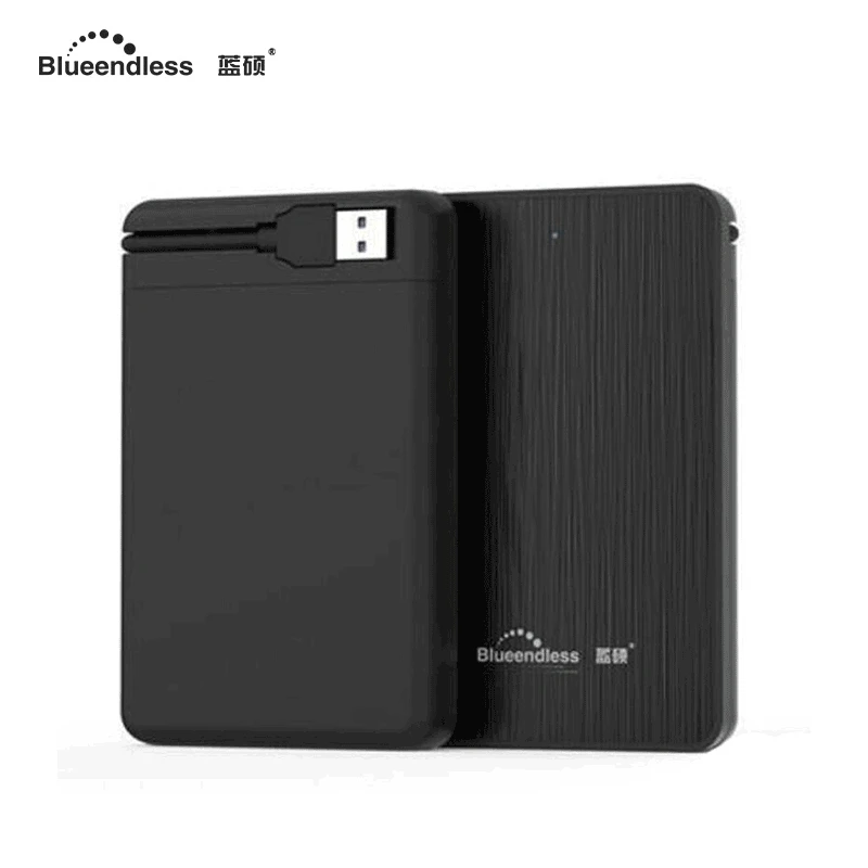Blueendless внешний жесткий диск Корпус Пластиковый HDD 2 5 'Корпус Sata к USB 3 0 SSD шкатулка