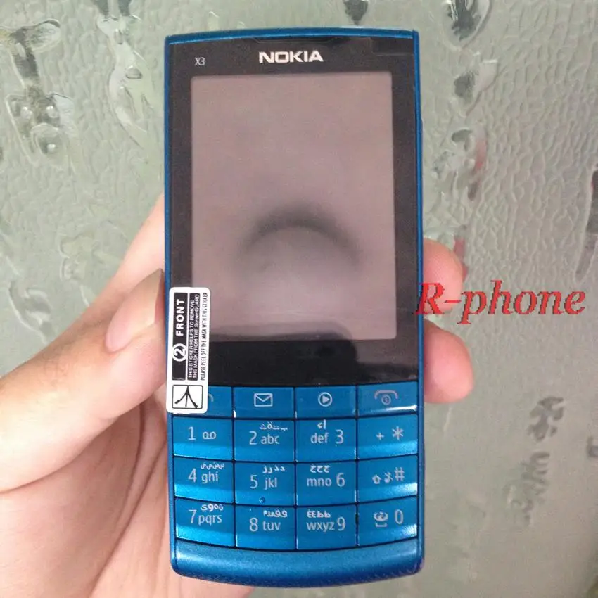 Мобильный телефон Nokia X3-02 3g wifi 5MP разблокировка четырехдиапазонный сотовый телефон& Синий