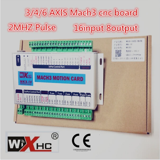 

More fast and stable Mach3 usb cnc control card to control 3 axis cnc machine,2MHZ Pulse output,CE certification