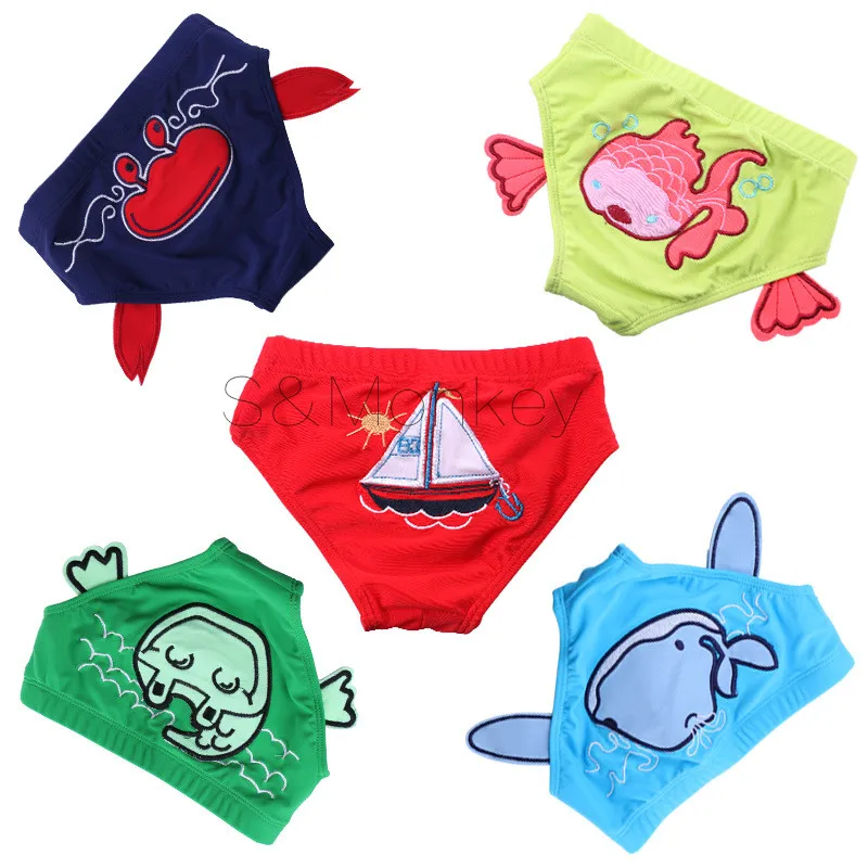 Image Boy Girl Swimming Trunks Children Swimwear Baby Swimsuit For Kids Cartoon Panties Lovely Summer Bathing wear Fashion Swim Diaper