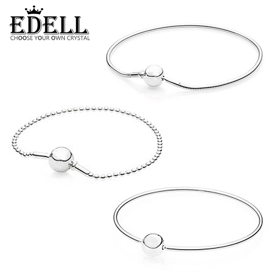 

EDELL GOOD Collection Bracelets Snake Chain 100% 925 Sterling Silver Fashion Jewelry For Women Wholesales Jewelry