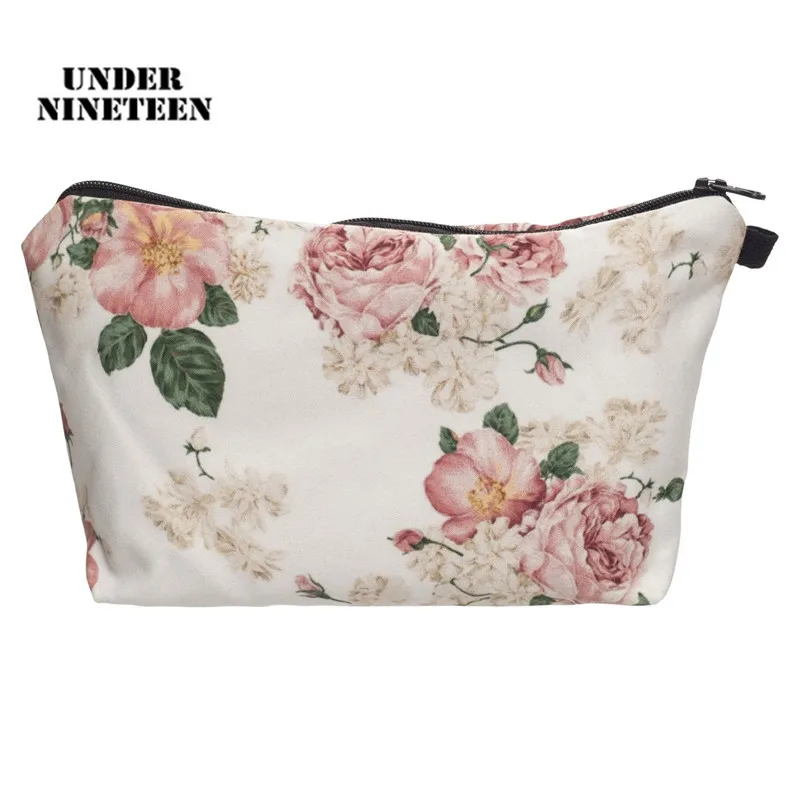 flower cosmetic bag