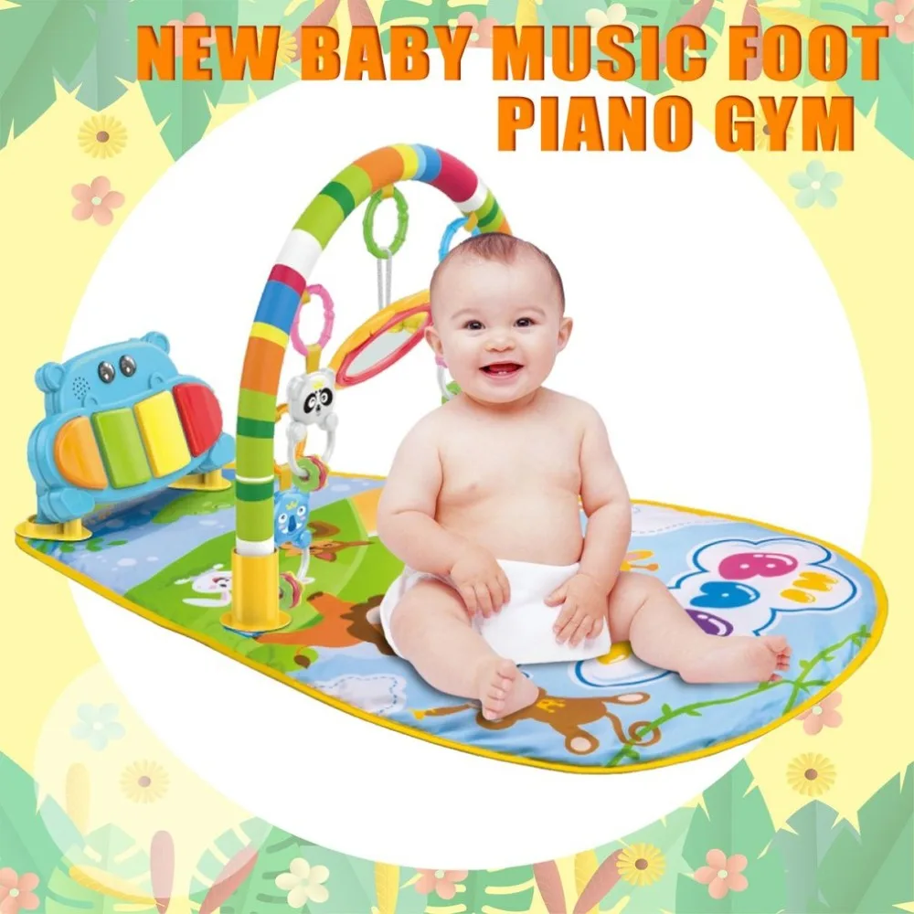  New 3 in 1 Baby Play Mat Rug Toys Crawling Music Play Game Developing Mat with Piano Keyboard Infan