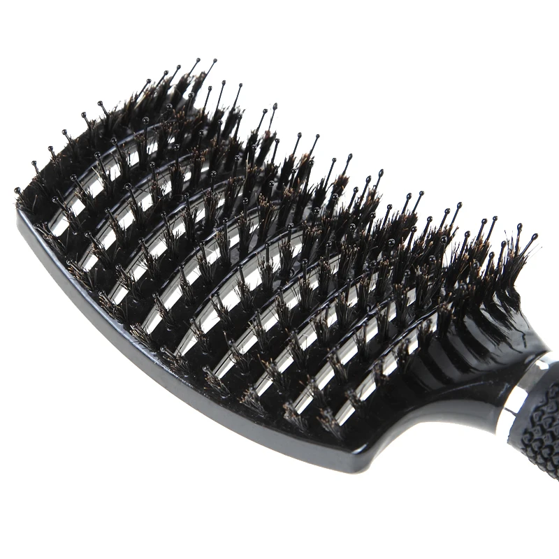 Парикмахерские Антистатические волосы массаж головы расческа-щетка массаж частиц влажные кудрявые Detangle щетка для волос Pro салон Инструменты для укладки