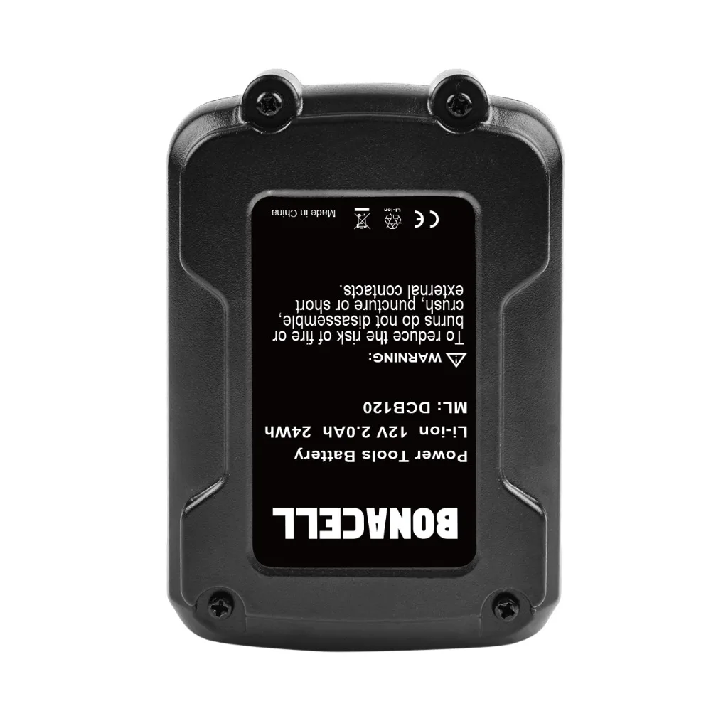 2X2000 mAh 12V литий-ионная DCB120 аккумуляторная батарея для Dewalt DCB120, DCB100, DCT410S1, DCT414S1, DCL510, DCF610, DCF610S2, DCD710