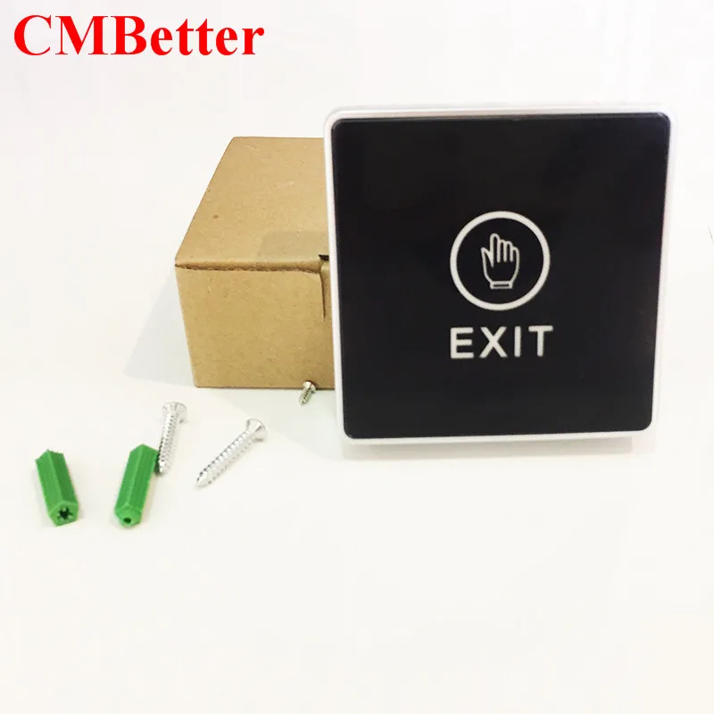 CMBetter Infrared Switch Contactless Bule Backlight Touch Exit Button Door Touch Release Switch for Access Control  (4)