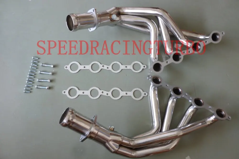 Stainless Steel Exhaust Manifold Header Fits 05-13 Chevy Corvette C6 LS2//LS3 ...