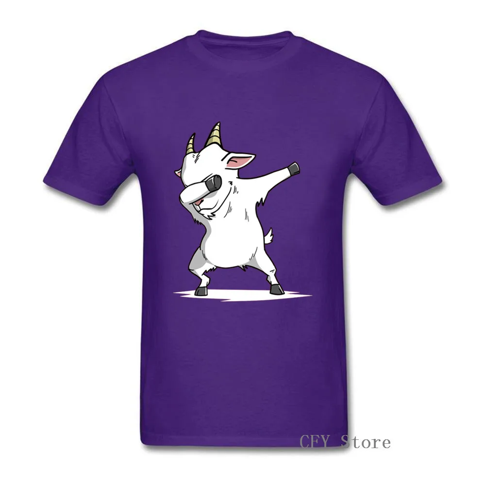 

2019 Hot sale Funny Dabbing Goat men T-Shirt Amazing Crewneck Short Sleeves Clothes 100% Cotton Tees casual T Shirts