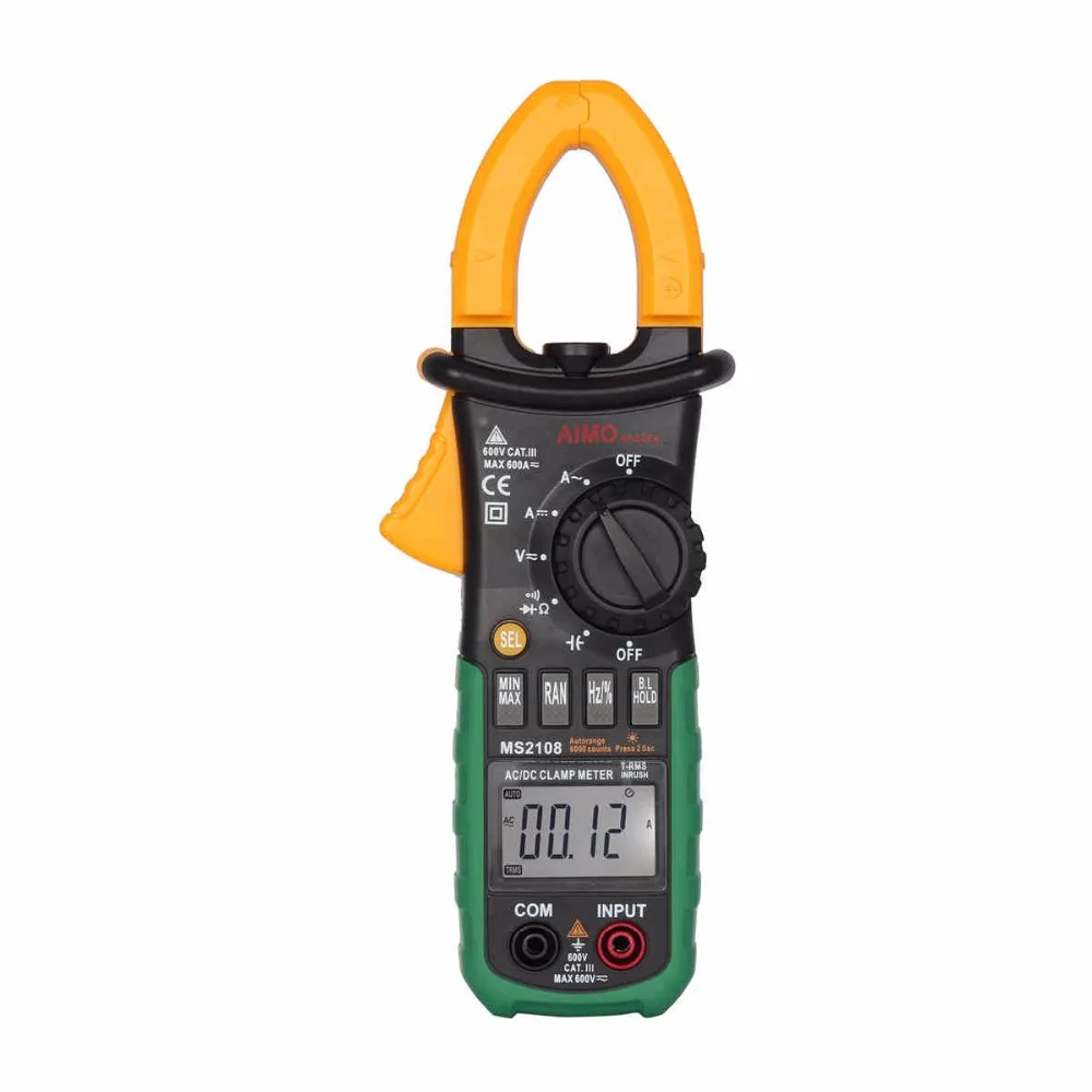 AIMOmeter MS2108 Digital Clamp Meter w/ Backlight Earth Ground Uni t Megohmmeter Resistance Tester Multimeter | Инструменты