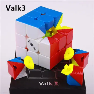 Qiyi valk3 мощность м скоростной кубик, 3x3x3 Магнитная stickerless Профессиональный cubo magico, обучающие игрушки для детей валк 3 м, головоломка, куб, неодимовый магнит - Цвет: valk3 stickerless