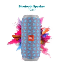 Портативная Беспроводная колонка, Громкая Колонка TG117, Bluetooth, открытый динамик, водонепроницаемая, поддержка TF карты, FM радио, Aux вход
