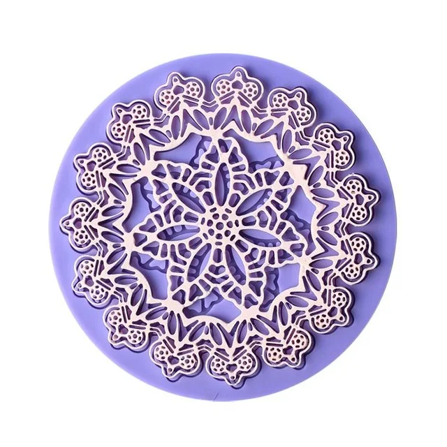 

3D Round Crown Shape Cake Mold Cake Decorating Tools Mold Fondant Silicone Lace Mold
