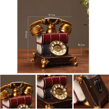 

European phone model creative home retro ornament decoration living room cafe fake book phone decoration