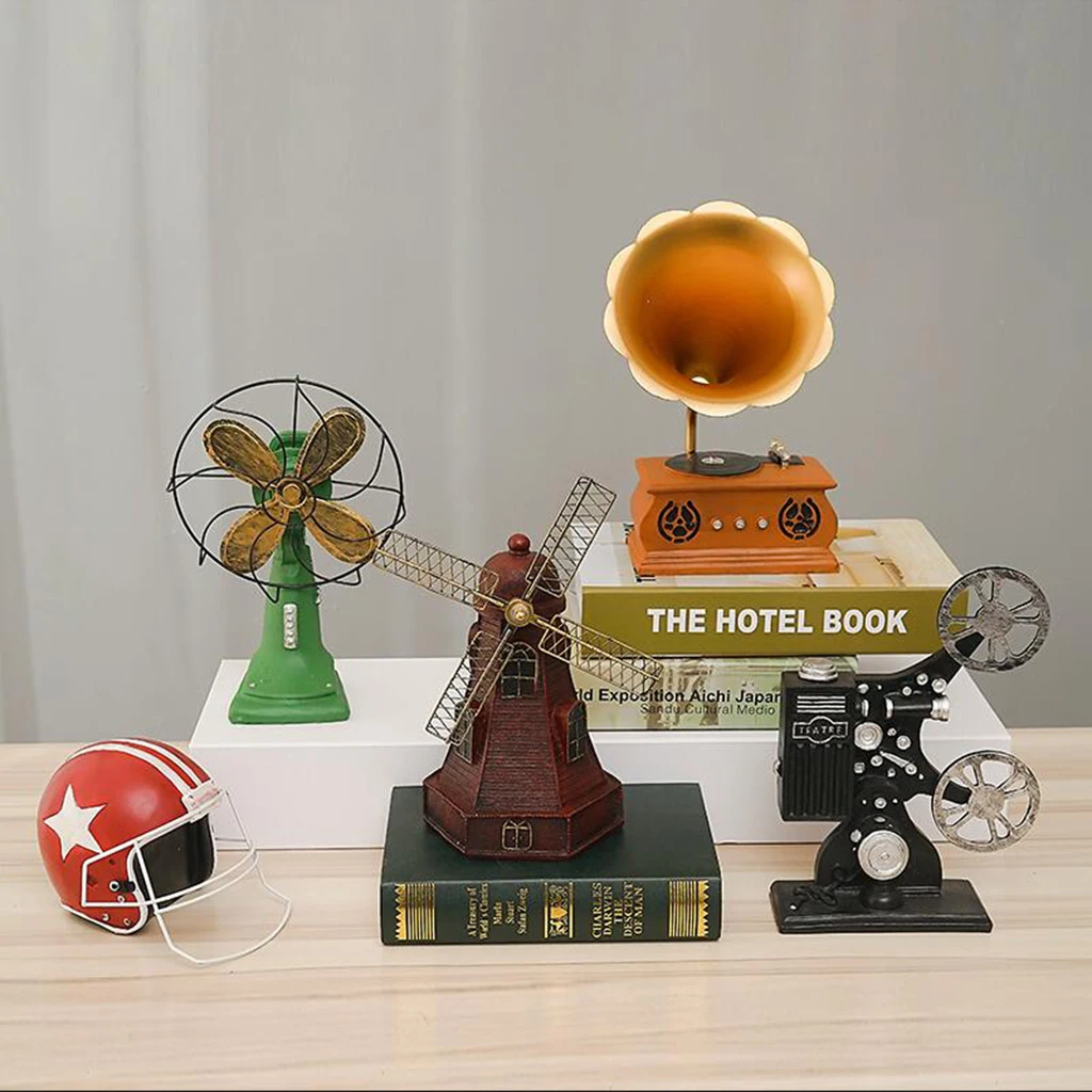 European Vintage Holland Windmill Resin Piggy Bank Home Cafe Pub Bar Decoration Ornaments Craft Gifts