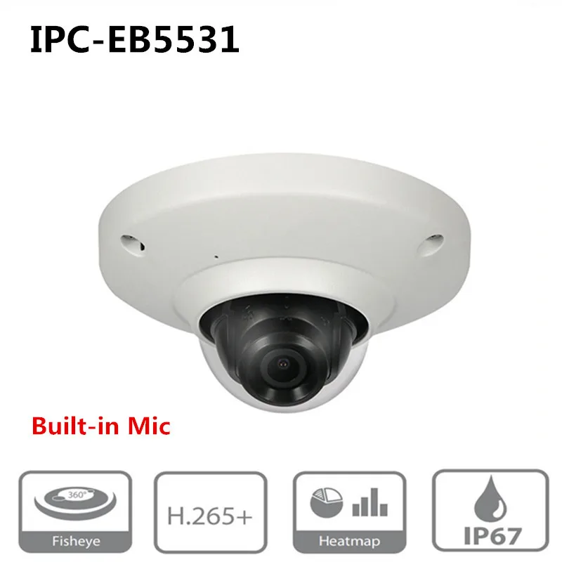 Dahua камера безопасности IPC EB5531 5MP WDR панорама 180 градусов Встроенный микрофон со