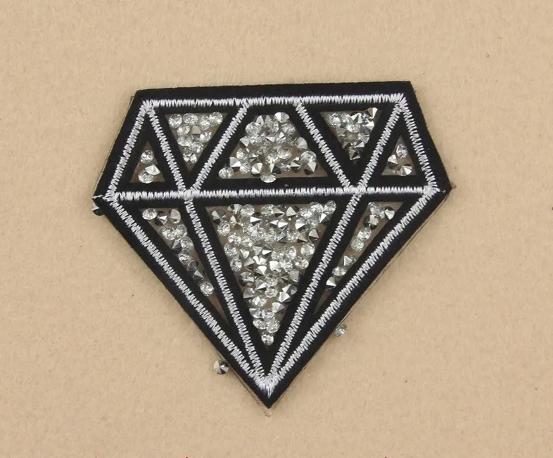 10pcs/Lot Wholesale Diamond Rhinestone Diamante Transfer Iron On Hotfix