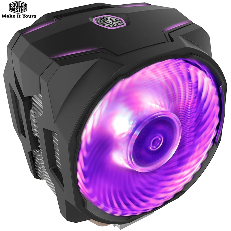 Best Price Cooler Master T610P 6 Copper Heatpipe CPU cooler for Intel 1155 1156 AMD AM4 CPU radiator 12cm rgb 4pin cooling CPU fan PC quiet