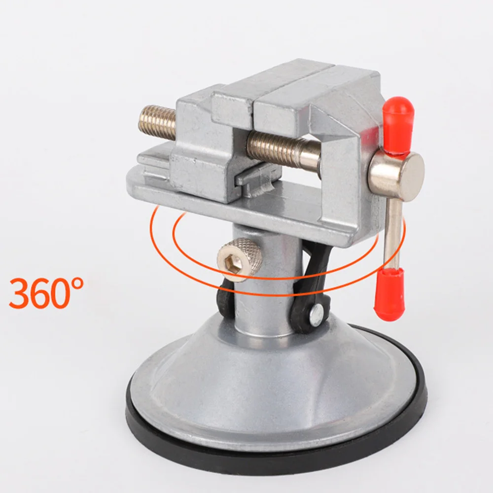New Universal Table Vice Suction Cup 360 Degree Rotation Vise Precise Mini Screw Clamp