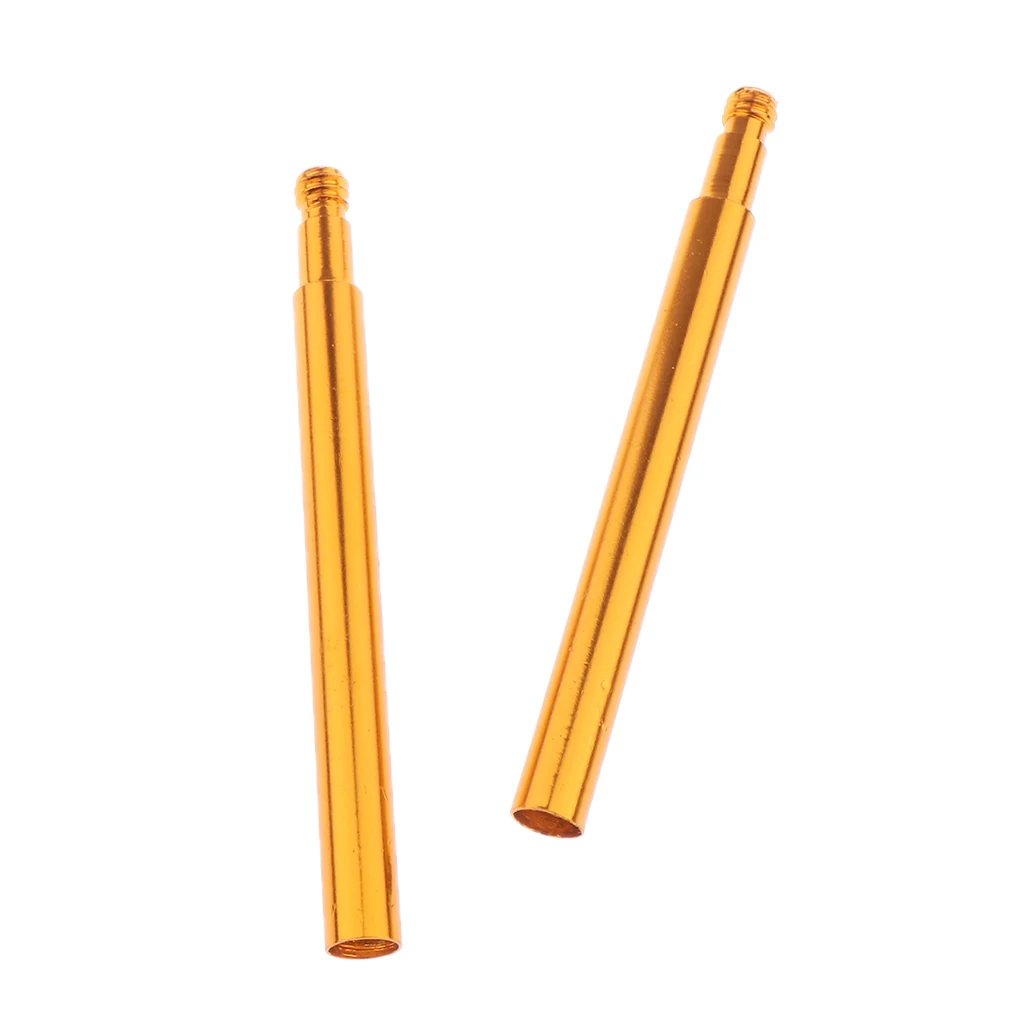 2pcs Bike Bicycle 70mm 2.76'' Alloy Presta Valve Extender French-Valve Adapter Extension Tube Accessories