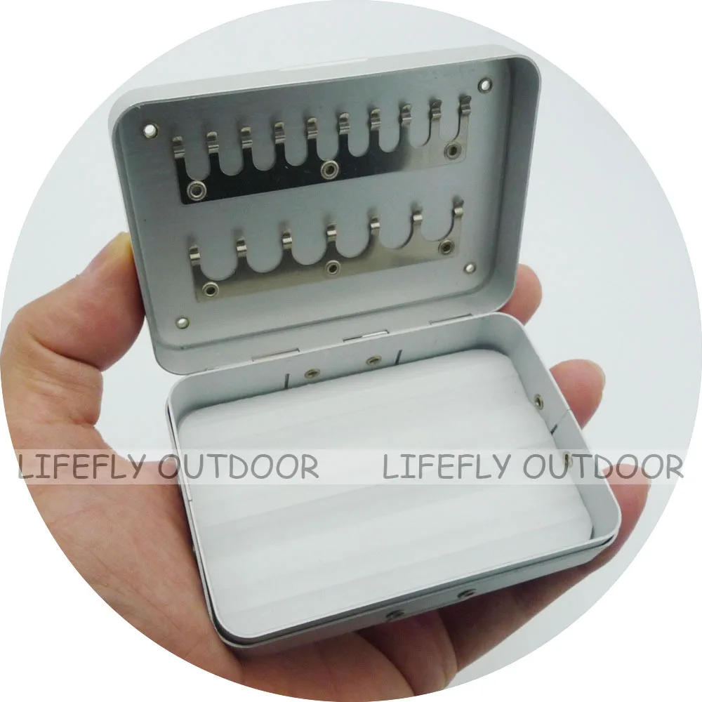 [backup] 2 Aluminum Fly Boxes, Pocketsize, 17 Clips & Foam / Fly