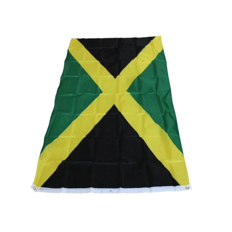 Флаг Ямайки полиэстер флаг для наружного и внутреннего размещения украшения дома JM флаги #35/26 W