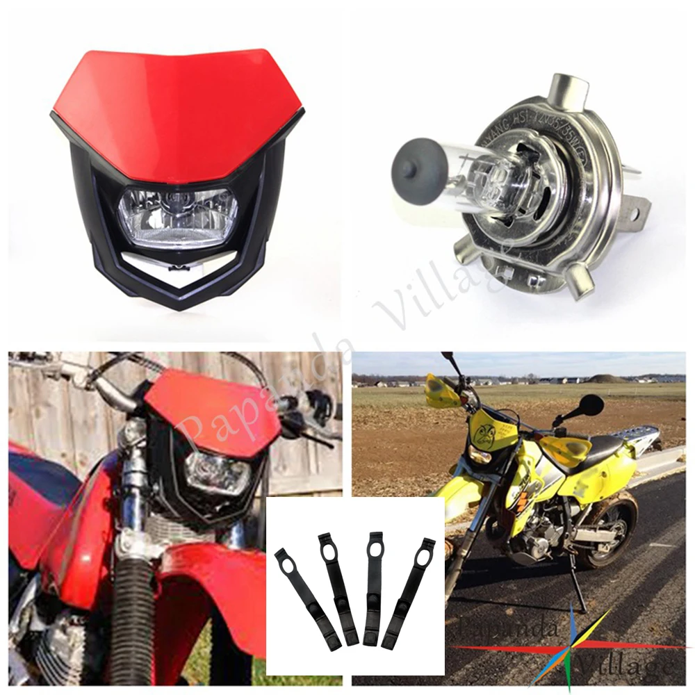 Универсальные Передние фары Papanda для мотоциклов и внедорожников передние Honda CRF 250