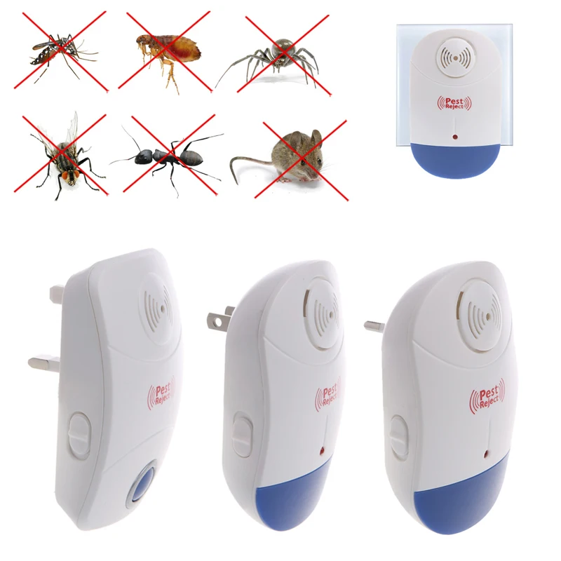 LED Light Pest Reject Mice Mosquito Spider Reject Ultrasonic font b Electronic b font Pest Repeller