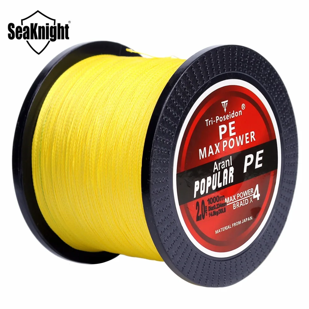 Seaknight Brand 1000 Meters Braided Fishing Line 4 Strands Fishing Pe Multifilament Line