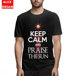 Рубашка "Восславь солнце" Dark Souls Футболка мужская картинка на заказ футболка 100% хлопок S-6XL плюс размер футболка повседневное новое