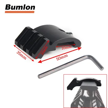 

Tactical Low Profile Offset 45 Angle Weaver Picatinny Rail Sight Mount For Flashlight Laser 3 Slots 1.5 inch HT1-0034