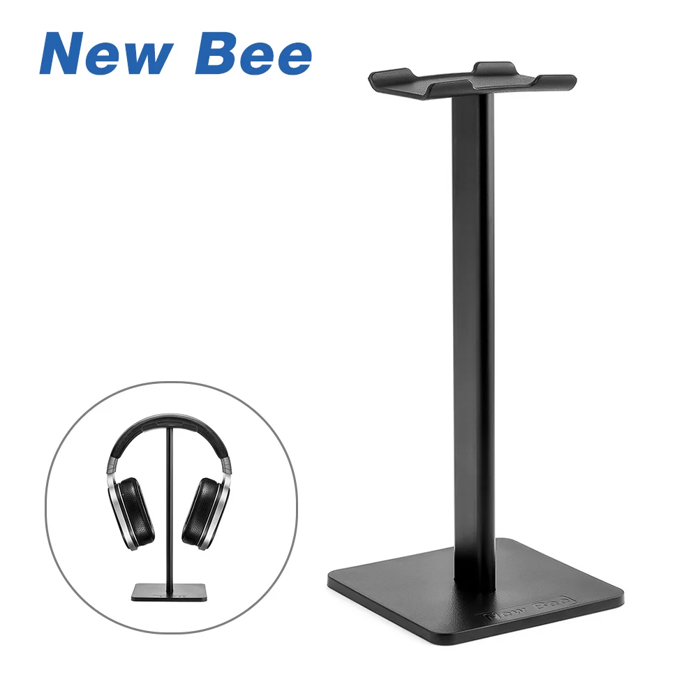 

New Bee Fashion Display Headphone Stand Headset Holder Earphone Bracket Earbud Hanger Metal and Soft TUP for Headphone